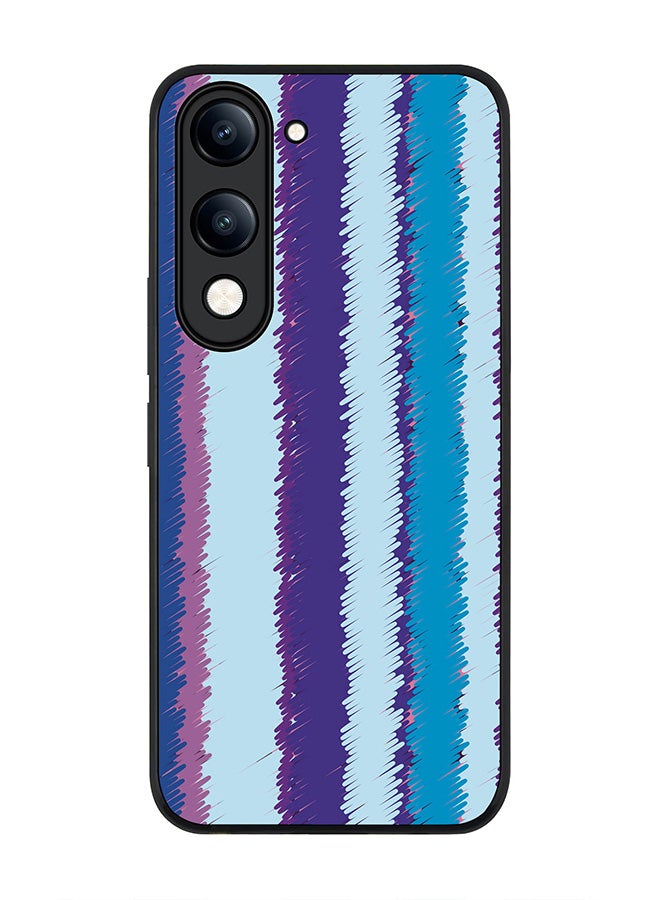 For vivo Y29s 5G / Y19s 5G Case,Slim fit Camera Protection, Shockproof Thin Phone cover  - Lines Of Violet